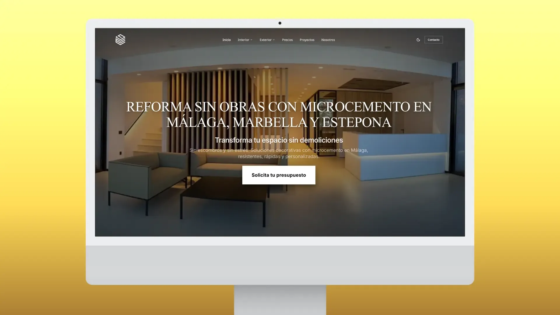 GM Microcementos Website