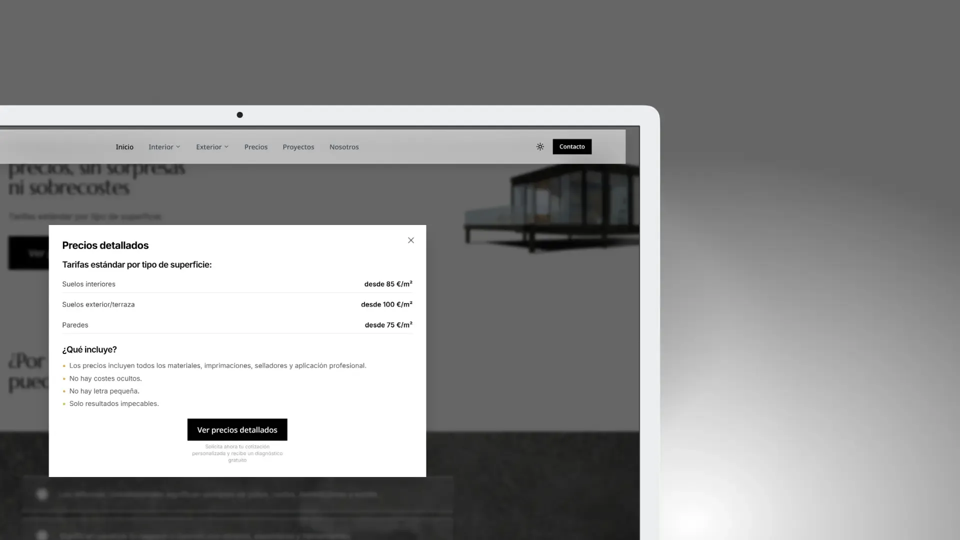 GM Microcementos Website - 5