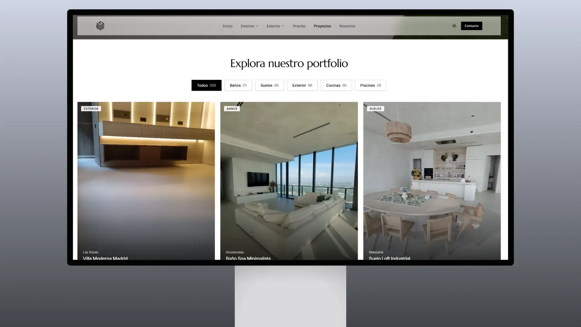 GM Microcementos Website - 9