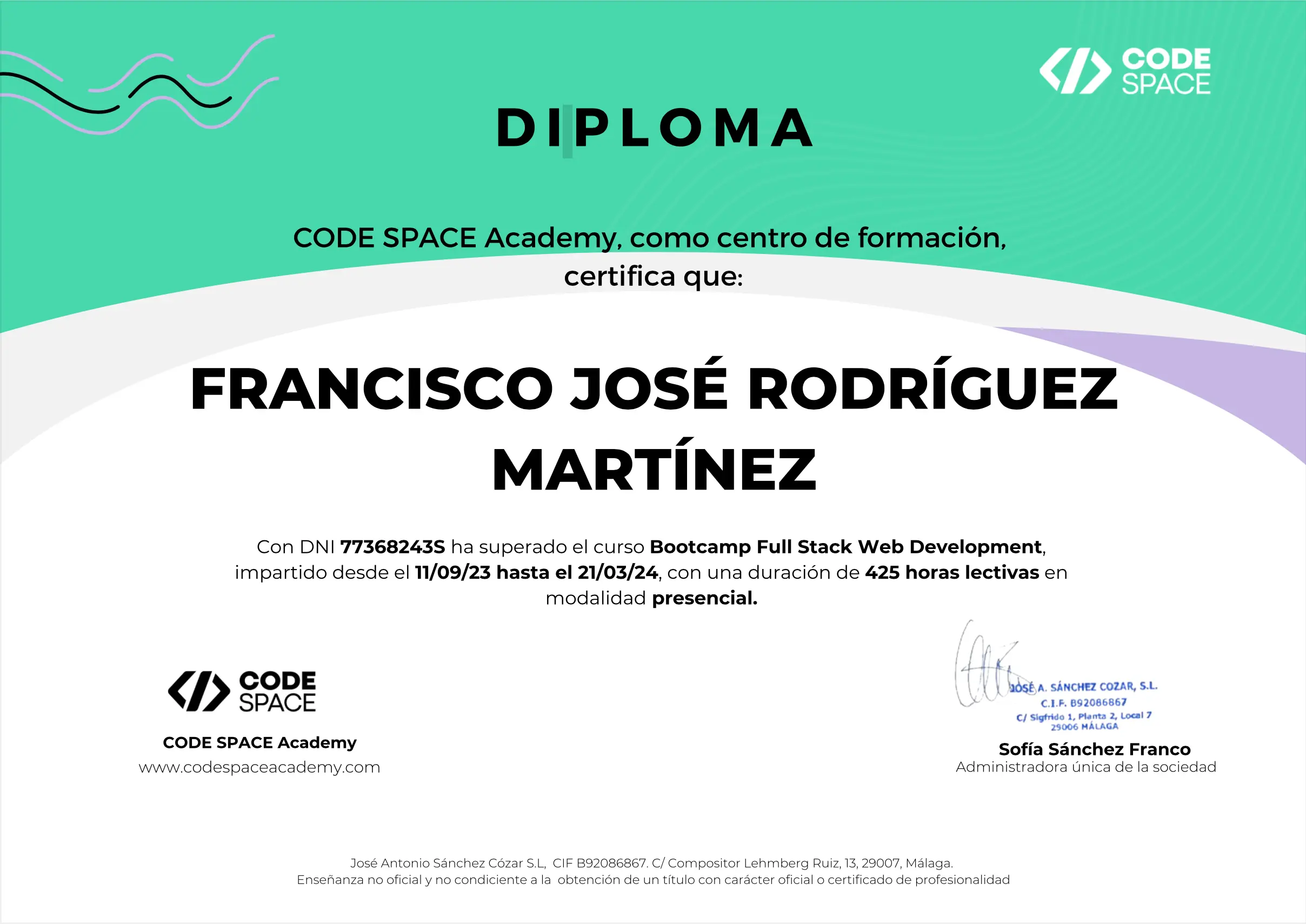 Certificación de Desarrollador Web Full Stack