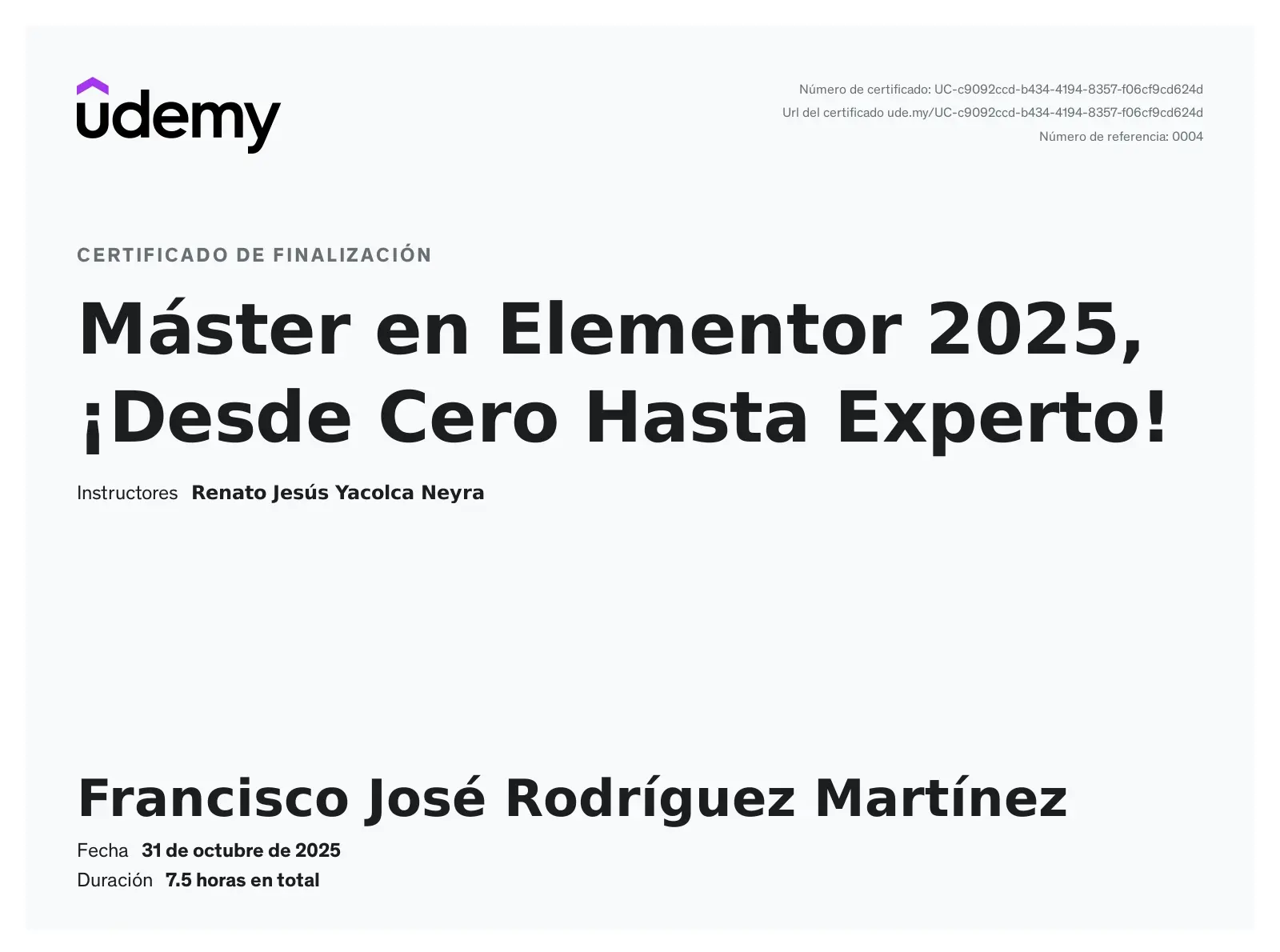 Máster en Elementor