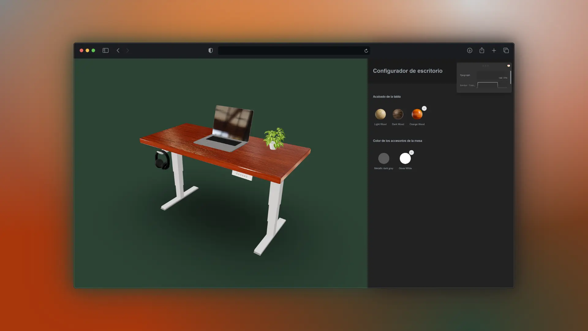 Configurador de Escritorio 3D